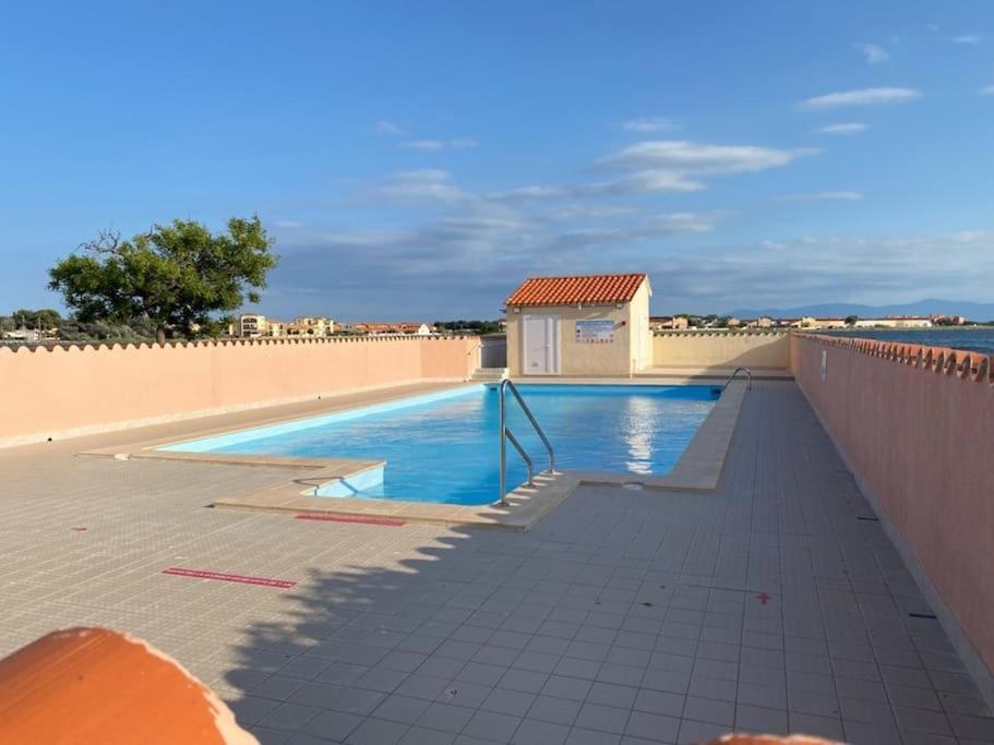 Superbe Studio Renove Avec Piscine Et Vue Marina Le Barcarès Buitenkant foto