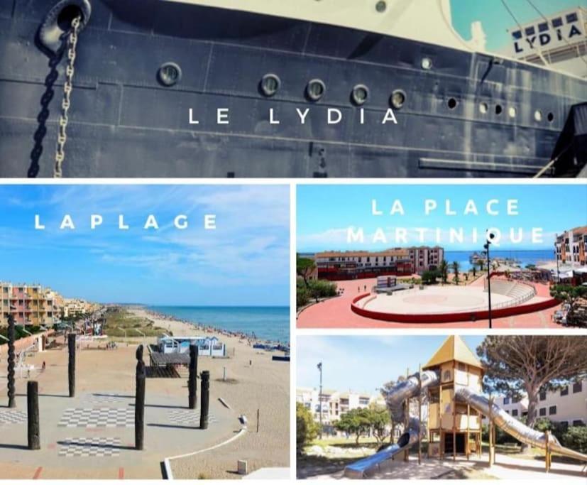 Superbe Studio Renove Avec Piscine Et Vue Marina Le Barcarès Buitenkant foto